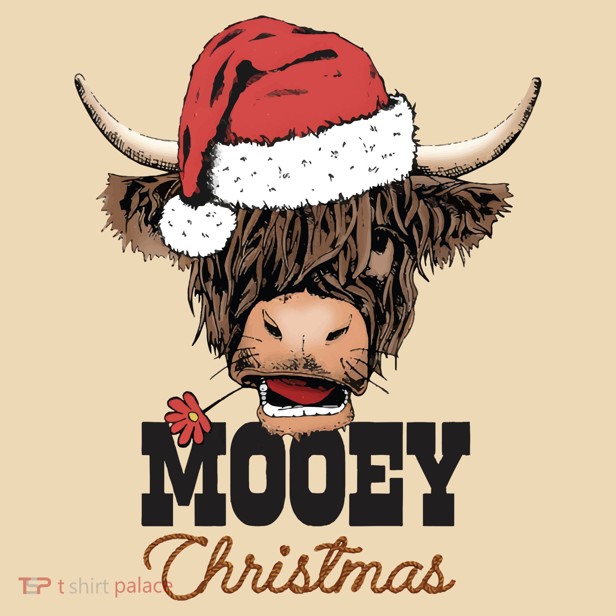 Christmas Cow Mooey Christmas Cute Cow Tote Bag