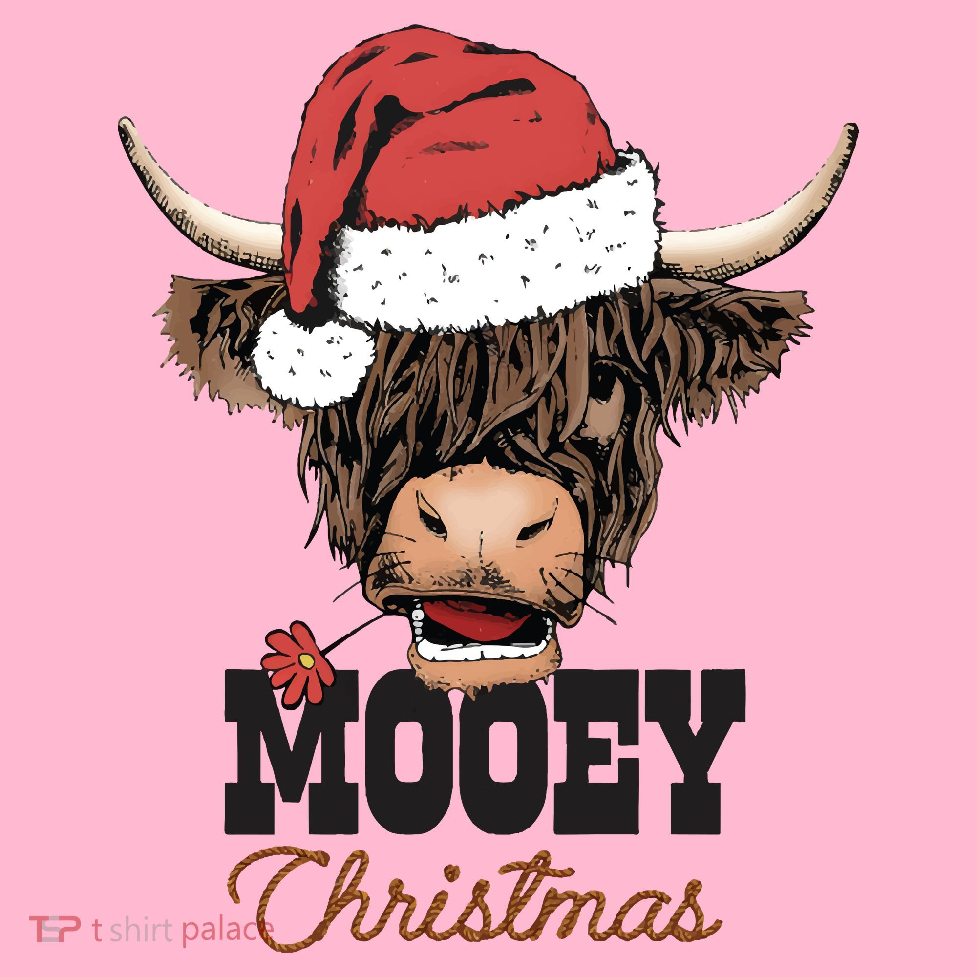 Christmas Cow Mooey Christmas Cute Cow Coaster