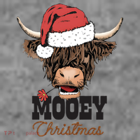 Christmas Cow Mooey Christmas Cute Cow Toddler Hoodie thumb 2