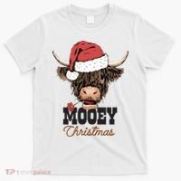 Christmas Cow Mooey Christmas Cute Cow T-Shirt thumb 0