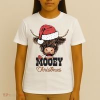 Christmas Cow Mooey Christmas Cute Cow T-Shirt thumb 4