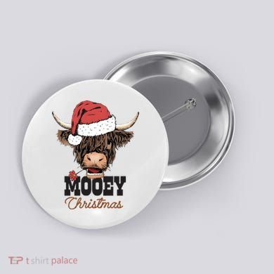 Christmas Cow Mooey Christmas Cute Cow Button
