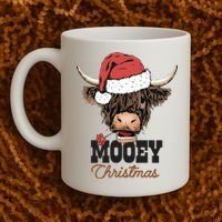 Christmas Cow Mooey Christmas Cute Cow Coffee Mug thumb 2