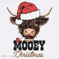 Christmas Cow Mooey Christmas Cute Cow Women's Hoodie thumb 2