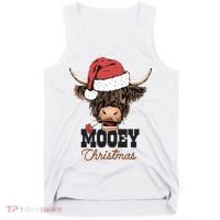 Christmas Cow Mooey Christmas Cute Cow Tank Top thumb 0