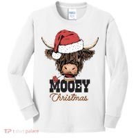 Christmas Cow Mooey Christmas Cute Cow Kids Long Sleeve Shirt thumb 0