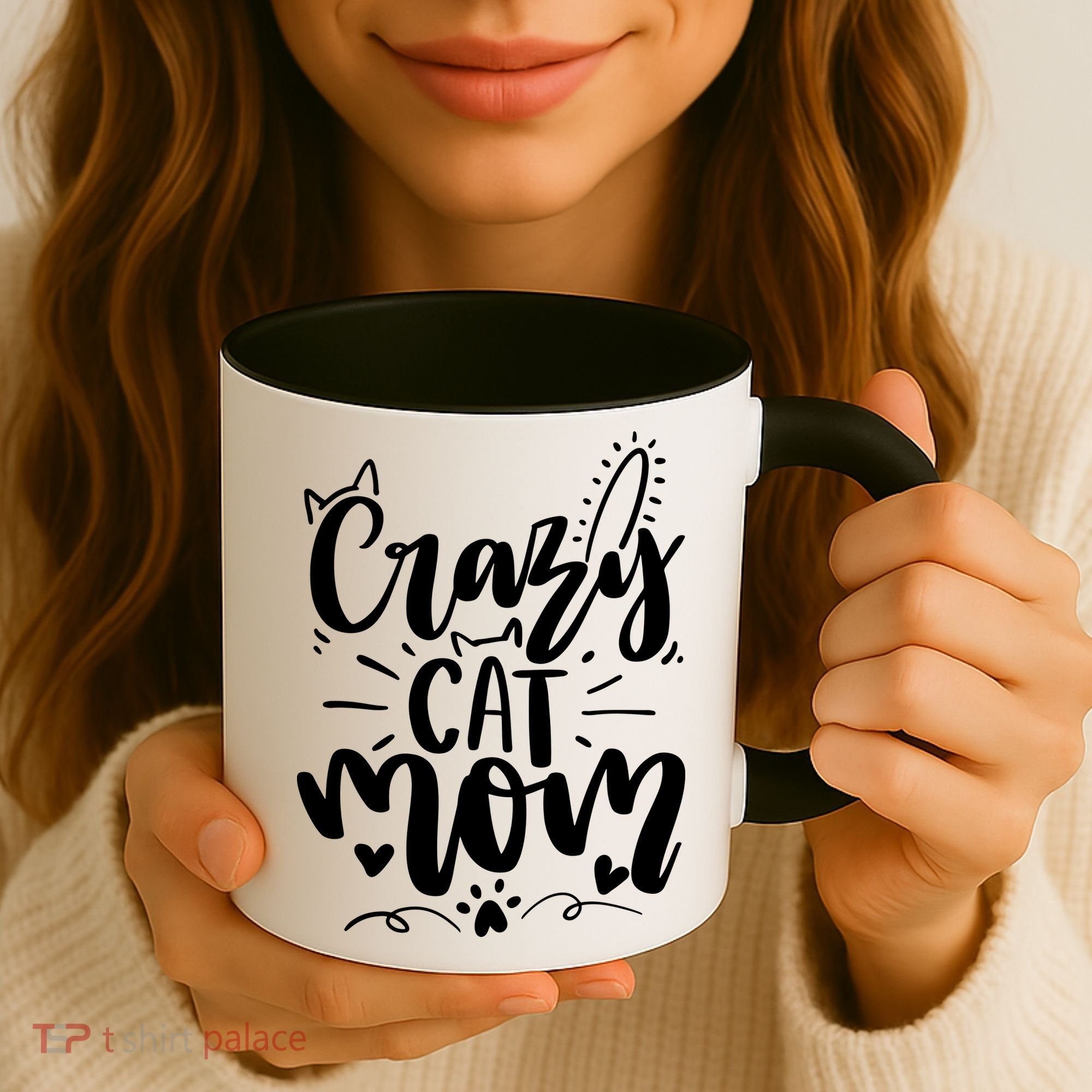 Crazy Cat Mom Cat Lover Cat Day Coffee Mug