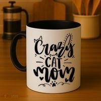 Crazy Cat Mom Cat Lover Cat Day Coffee Mug thumb 4