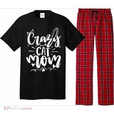 Crazy Cat Mom Cat Lover Cat Day Pajama Set