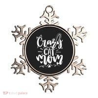 Crazy Cat Mom Cat Lover Cat Day Ornament thumb 0
