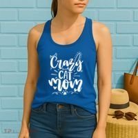 Crazy Cat Mom Cat Lover Cat Day Women's Tank Top thumb 2