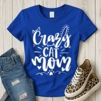 Crazy Cat Mom Cat Lover Cat Day Women's T-Shirt thumb 3
