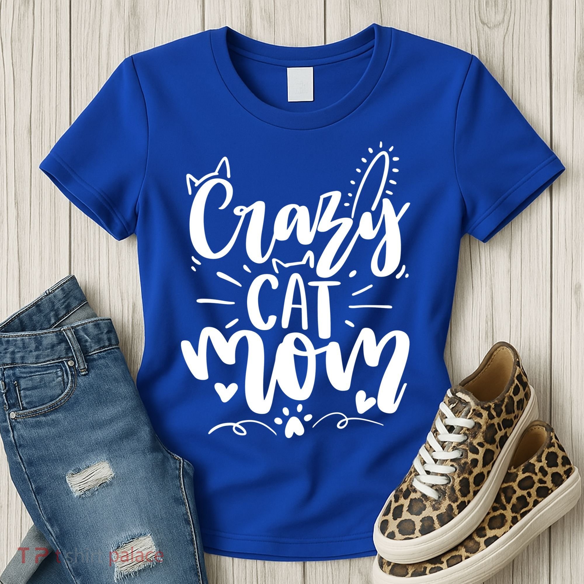 Crazy Cat Mom Cat Lover Cat Day Women's T-Shirt