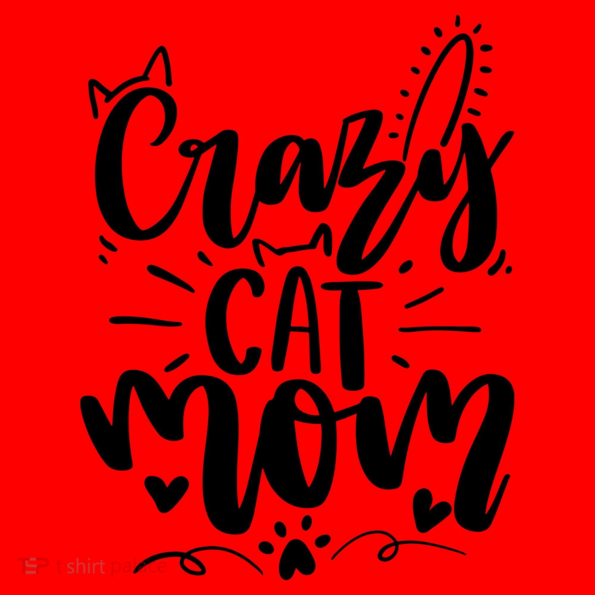 Crazy Cat Mom Cat Lover Cat Day Santa Hat