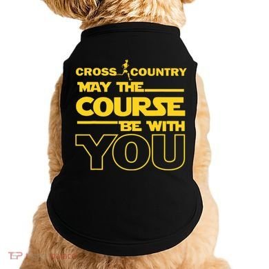 Cross Country May The Course Be With You Runner Jogger Gift Doggie Tank