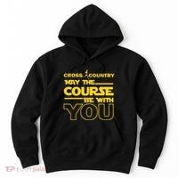 Cross Country May The Course Be With You Runner Jogger Gift Hoodie thumb 0