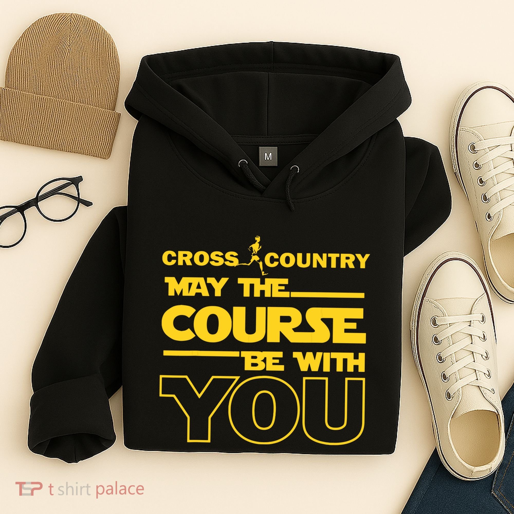 Cross Country May The Course Be With You Runner Jogger Gift Hoodie