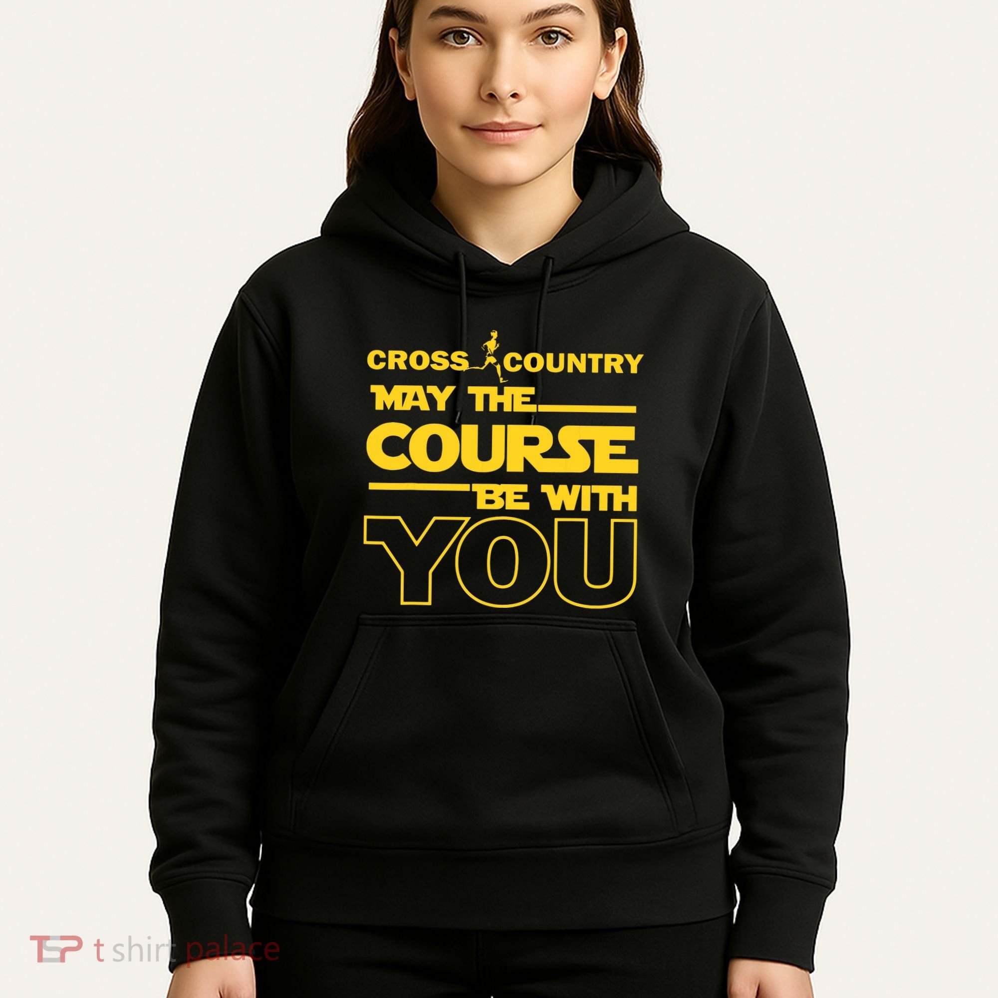 Cross Country May The Course Be With You Runner Jogger Gift Hoodie