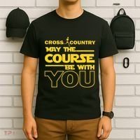 Cross Country May The Course Be With You Runner Jogger Gift T-Shirt thumb 6