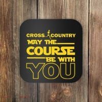Cross Country May The Course Be With You Runner Jogger Gift Coaster thumb 0
