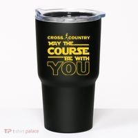 Cross Country May The Course Be With You Runner Jogger Gift Tumbler thumb 0
