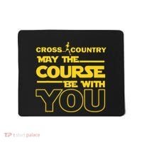 Cross Country May The Course Be With You Runner Jogger Gift Mousepad thumb 0