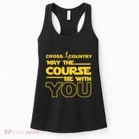 Cross Country May The Course Be With You Runner Jogger Gift Women's Tank Top thumb 0