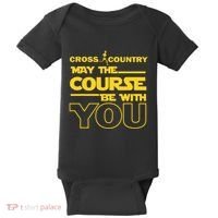 Cross Country May The Course Be With You Runner Jogger Gift Baby Bodysuit thumb 0