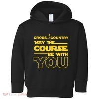Cross Country May The Course Be With You Runner Jogger Gift Toddler Hoodie thumb 0