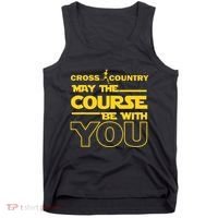 Cross Country May The Course Be With You Runner Jogger Gift Tank Top thumb 0