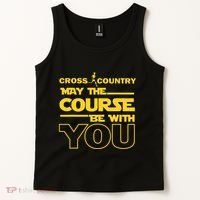 Cross Country May The Course Be With You Runner Jogger Gift Tank Top thumb 2