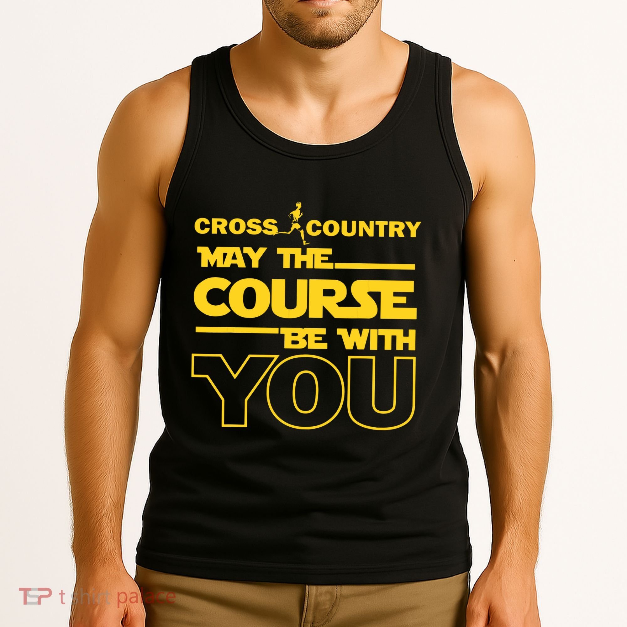 Cross Country May The Course Be With You Runner Jogger Gift Tank Top