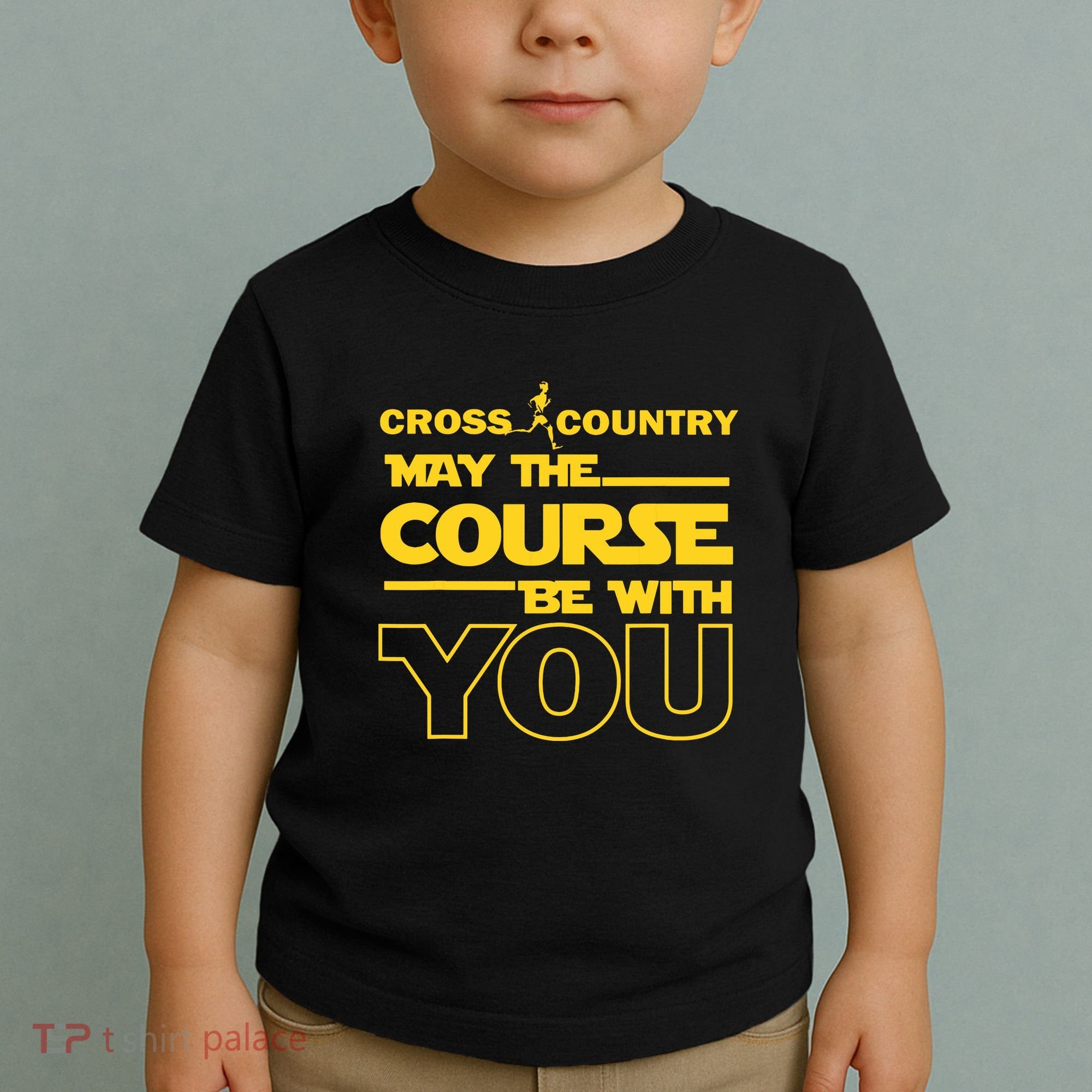 Cross Country May The Course Be With You Runner Jogger Gift Toddler T-Shirt