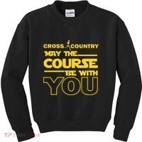 Cross Country May The Course Be With You Runner Jogger Gift Kids Sweatshirt thumb 0