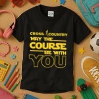 Cross Country May The Course Be With You Runner Jogger Gift Kids T-Shirt thumb 3