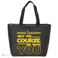 Cross Country May The Course Be With You Runner Jogger Gift Tote Bag thumb 0