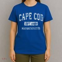 Cape Cod Massachusetts Ma Vintage Sports T-Shirt thumb 4