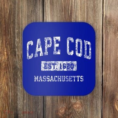 Cape Cod Massachusetts Ma Vintage Sports Coaster