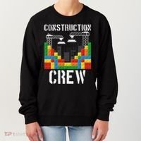 Construction Crew Master Builder Bricklayer Building Blocks Women's Sweatshirt thumb 0