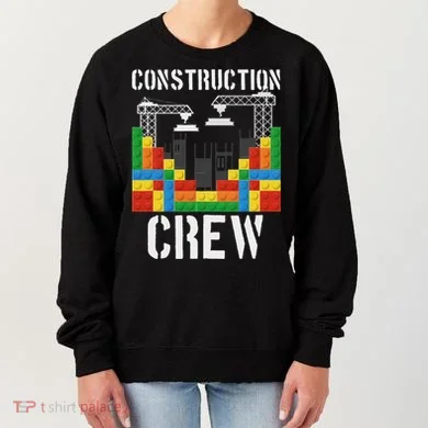 Construction Crew Master Builder Bricklayer Building Blocks Women's Sweatshirt