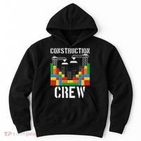 Construction Crew Master Builder Bricklayer Building Blocks Hoodie thumb 0
