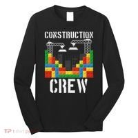 Construction Crew Master Builder Bricklayer Building Blocks Long Sleeve Shirt thumb 0