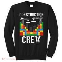 Construction Crew Master Builder Bricklayer Building Blocks Sweatshirt thumb 0