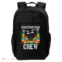 Construction Crew Master Builder Bricklayer Building Blocks Backpack thumb 0