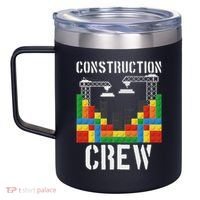 Construction Crew Master Builder Bricklayer Building Blocks 12oz Stainless Steel Coffee Mug thumb 2