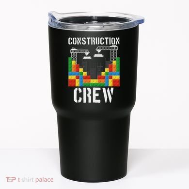 Construction Crew Master Builder Bricklayer Building Blocks Tumbler