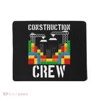 Construction Crew Master Builder Bricklayer Building Blocks Mousepad thumb 0