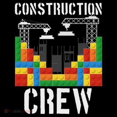 Construction Crew Master Builder Bricklayer Building Blocks Premium T-Shirt