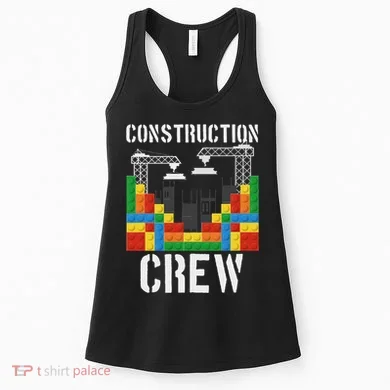 Construction Crew Master Builder Bricklayer Building Blocks Women's Tank Top