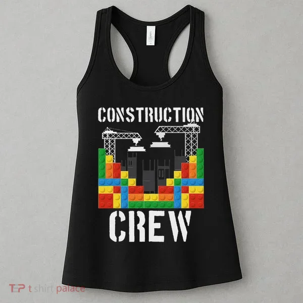Construction Crew Master Builder Bricklayer Building Blocks Women's Tank Top